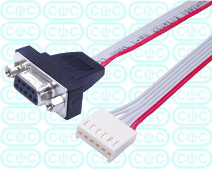 Pitch 2.0 6P to D-Sub 9P